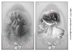 For the Love of Dancing Monochromatic Card Fronts
