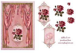 Pink Drapes and Roses