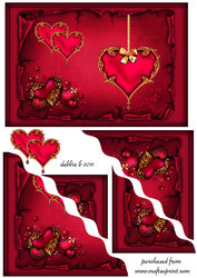 Golden Love Quadro Wavy Corner Stacker