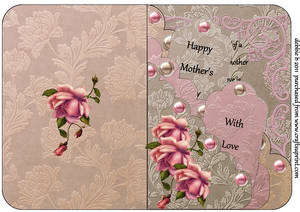 Vintage Roses Scalloped Tag Card Kit