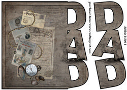Vintage Dad Over the Edge Card
