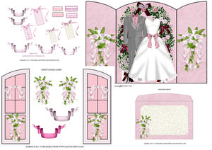 Lilac Elegance Wedding Door Arched Gatefold Kit