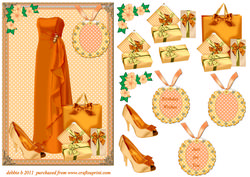 Designer Heaven in Burnt Orange and Gold