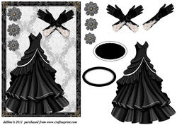 Elegant Vintage Fashion in Black and White