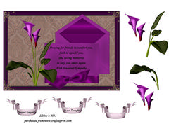 Deep Purple Calla Lillies