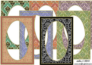 7 Stunning French Damask Frames