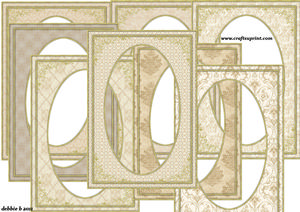 Beige and Gold Decorative Frame Set