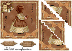 A Golden Christmas Wavy Edge Corner Stacker