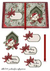 Little Christmas Birdie Book Sheet