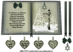 A Winters Scene Christmas Book Sheet