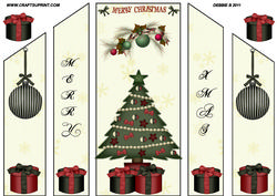 Merry Xmas Theatre Fold Card