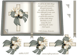 Memories Sympathy Book Sheet