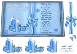 Happy Holiday Christmas Book Sheet