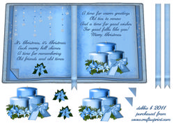 Blue Christmas Book Sheet