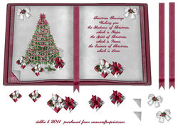 Christmas Gifts and Tree Open Book