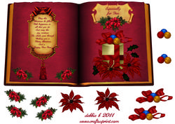 A Christmas Gift Open Book Sheet