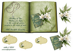 With Heartfelt Sympathy Open Book Sheet