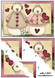 Holiday Love Wavy Corner Stacker