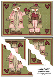 A Christmas Heart for You Wavy Bottom Stacker