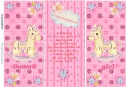 Sweet Baby Girl Tri Fold with Verse