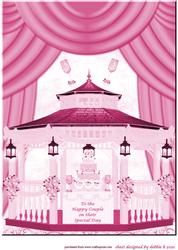 Your Burgundy Wedding A4 Card Front