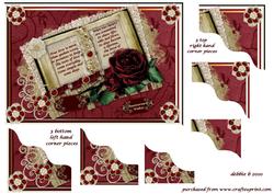 A Rose for Our Anniversary Wavey Corner Side Stacker