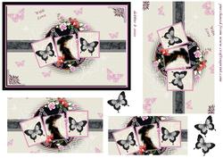 Beauty Framed Pyramid Card