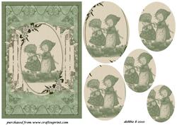 Beauty at Play Oval Pyramid Card