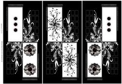 Black and White Tri Fold