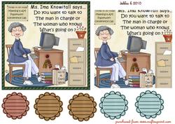 Mrs Ima Knowitall Says -