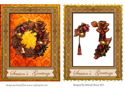 Season's Greetings with Wreath