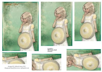 Vintage: Little Girl - Thank You