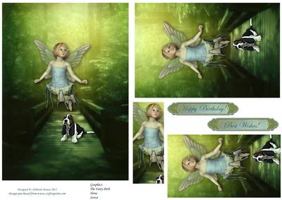 Forest Fairy with Basset Hound