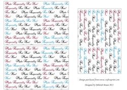 Card Front Protectors 4x6 Landscape