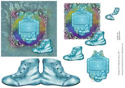 It's a Boy Decoupage and Gift Tag