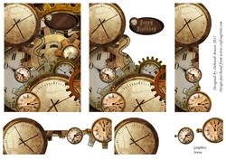 Steampunk Hands of Time Birthday