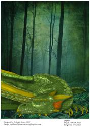 Dragon Laying in the Forest