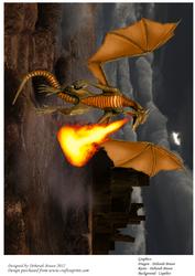 Fire Breathing Dragon and Ruins