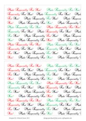 Card Protectors Red & Green 5x7 Landscape