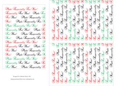 Card Protectors Red & Green 4x6 Portrait
