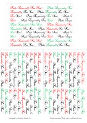 Card Protectors Red & Green 4x6 Landscape