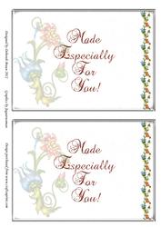 Card Protector Stylized Flowers 2 5x7 Landscape