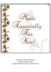 Floral Card Protector Lilies 8x8