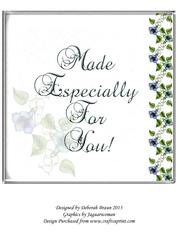 Floral Card Protector Morning Glory 8x8