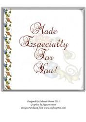 Floral Card Protector Stylized Flowers 2 8x8