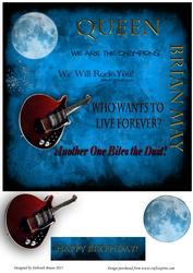Queen (brian May) Birthday - Blue
