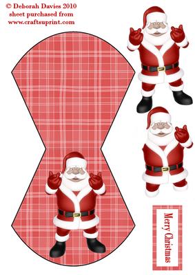 Jolly Santa Wobble Card