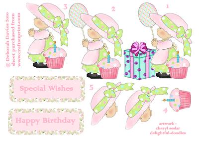 Birthday Girl Step by Step