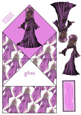 Little Princess in Lilac Diamond Top