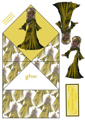 Little Princess in Yellow Diamond Top